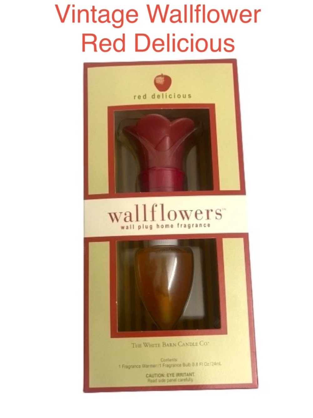 🍎Vintage New in Box White Barn/Bath & Body Works Wallflower - Red Delicious